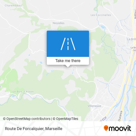 Route De Forcalquier map