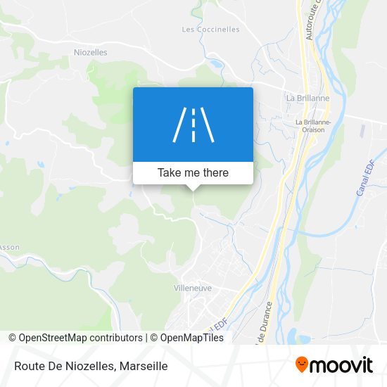 Route De Niozelles map