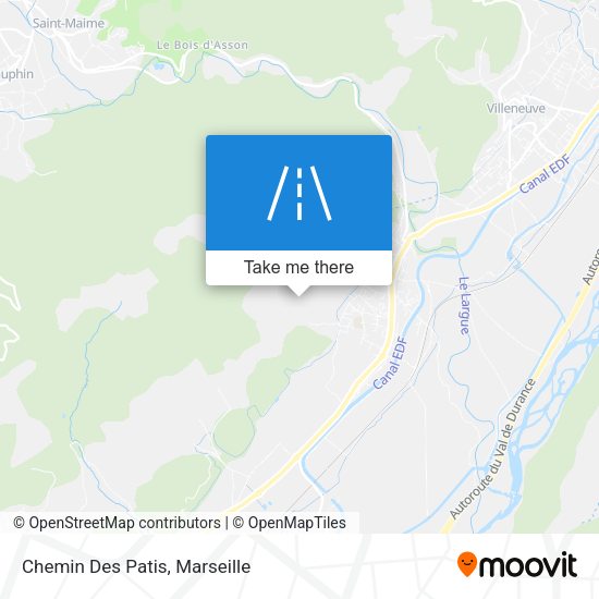 Chemin Des Patis map