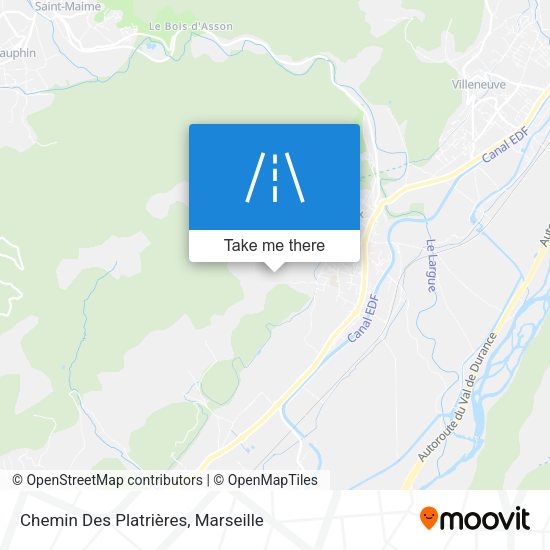 Chemin Des Platrières map