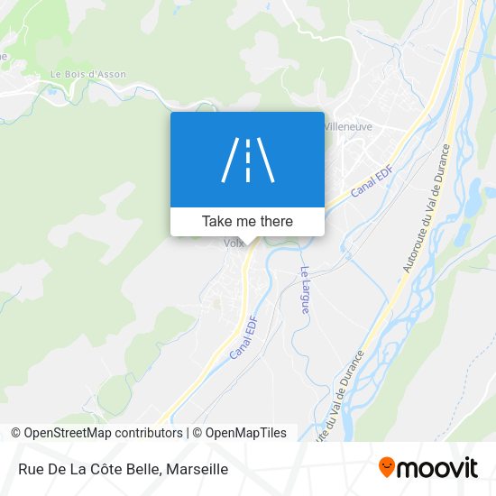 Rue De La Côte Belle map