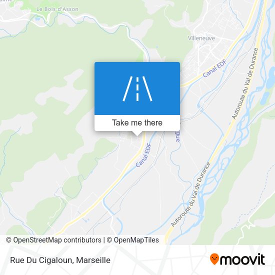 Rue Du Cigaloun map
