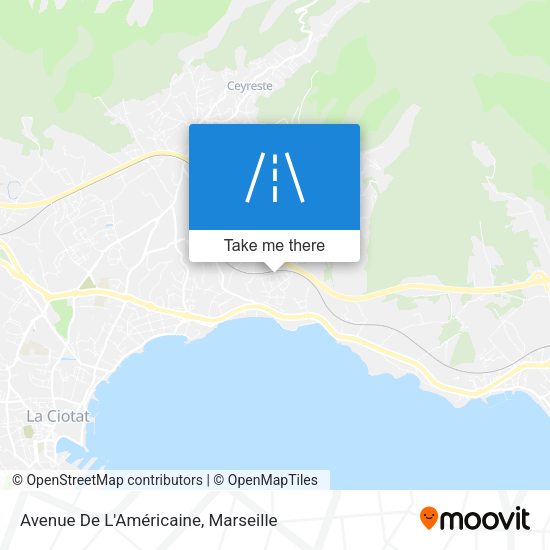 Avenue De L'Américaine map