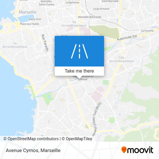 Avenue Cyrnos map