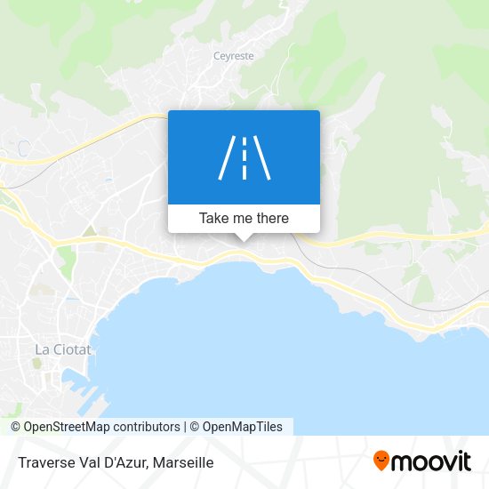 Traverse Val D'Azur map