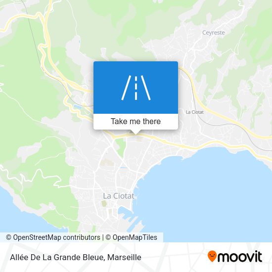 Allée De La Grande Bleue map