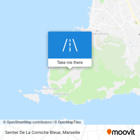 Sentier De La Corniche Bleue map