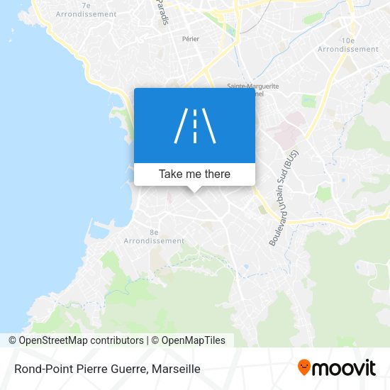 Rond-Point Pierre Guerre map