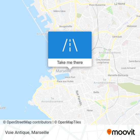 Voie Antique map