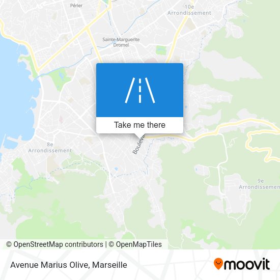 Avenue Marius Olive map
