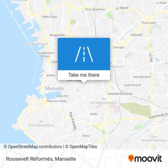 Roosevelt Réformés map