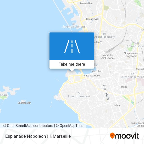 Esplanade Napoléon III map