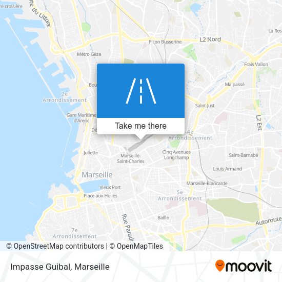 Impasse Guibal map