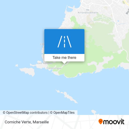 Corniche Verte map