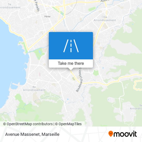 Mapa Avenue Massenet