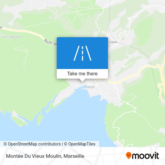 Montée Du Vieux Moulin map