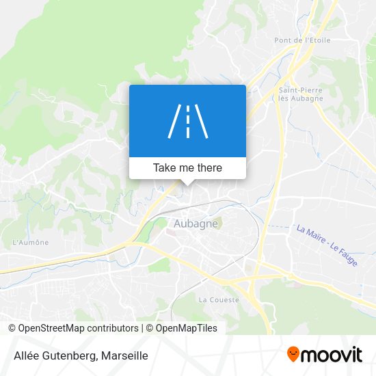Allée Gutenberg map