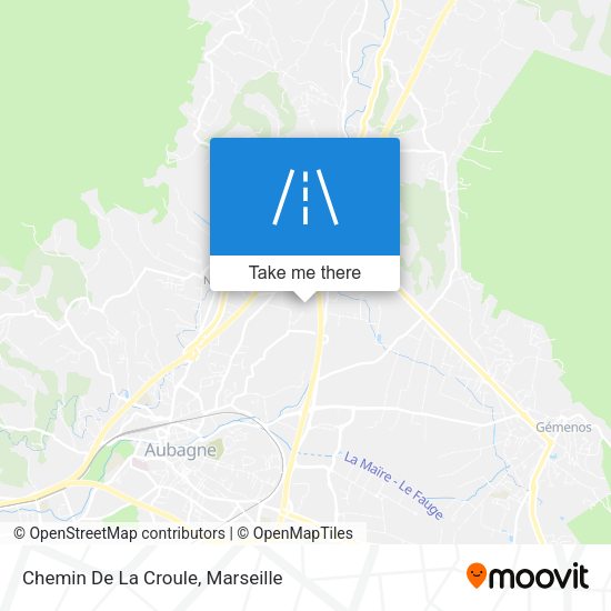 Chemin De La Croule map