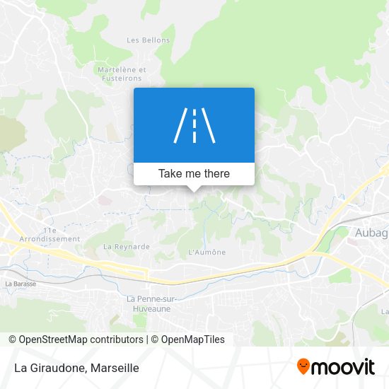 La Giraudone map