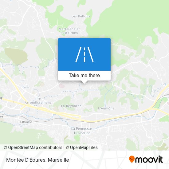 Montée D'Éoures map