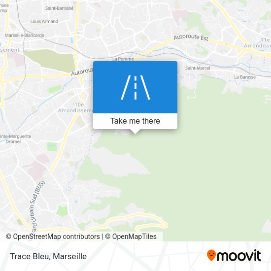 Trace Bleu map