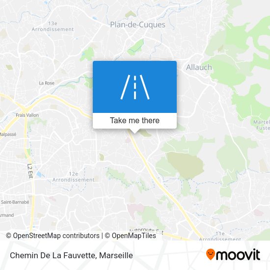 Chemin De La Fauvette map