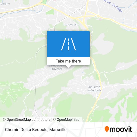 Chemin De La Bedoule map