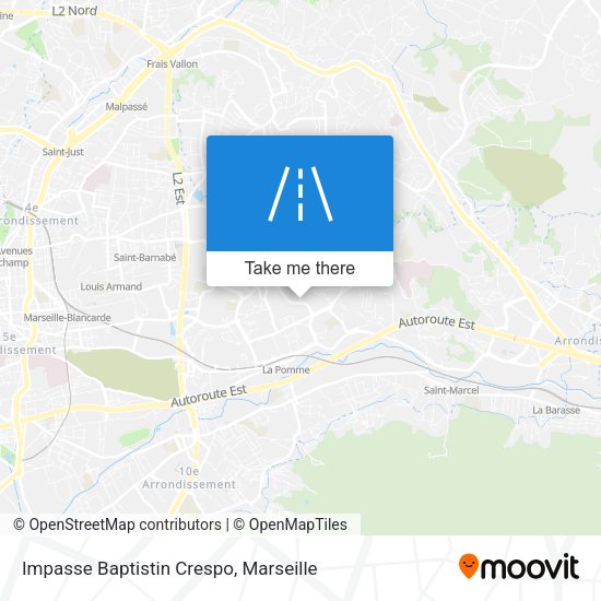 Impasse Baptistin Crespo map