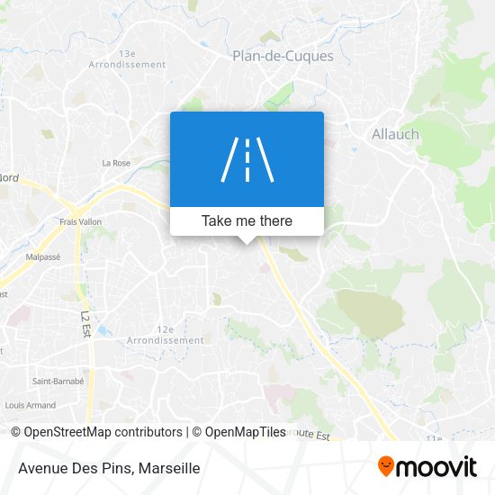Avenue Des Pins map