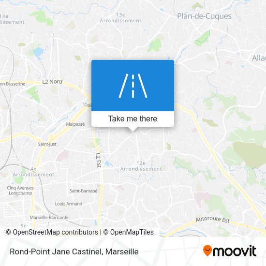 Rond-Point Jane Castinel map