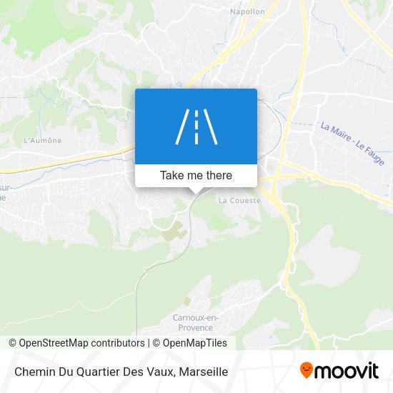 Chemin Du Quartier Des Vaux map