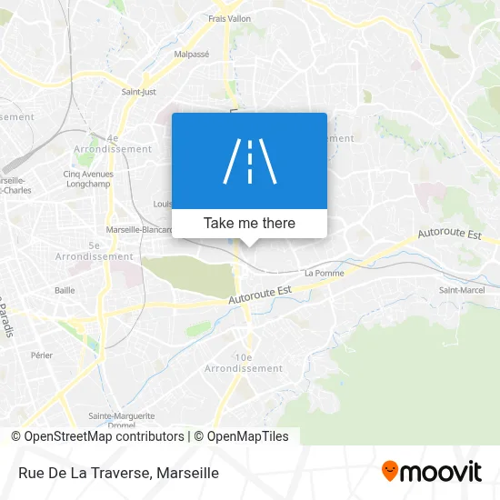 Rue De La Traverse map