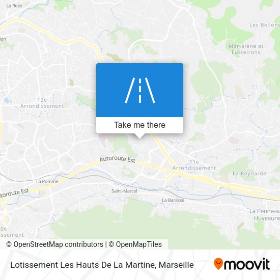 Lotissement Les Hauts De La Martine map