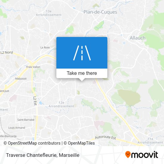 Traverse Chantefleurie map