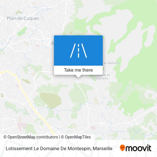 Lotissement Le Domaine De Montespin map