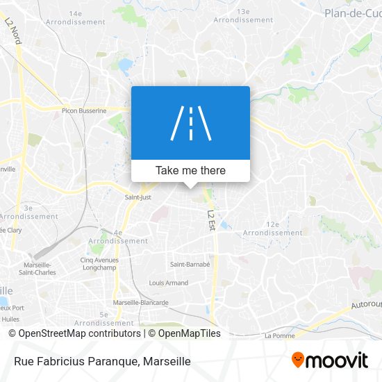 Rue Fabricius Paranque map