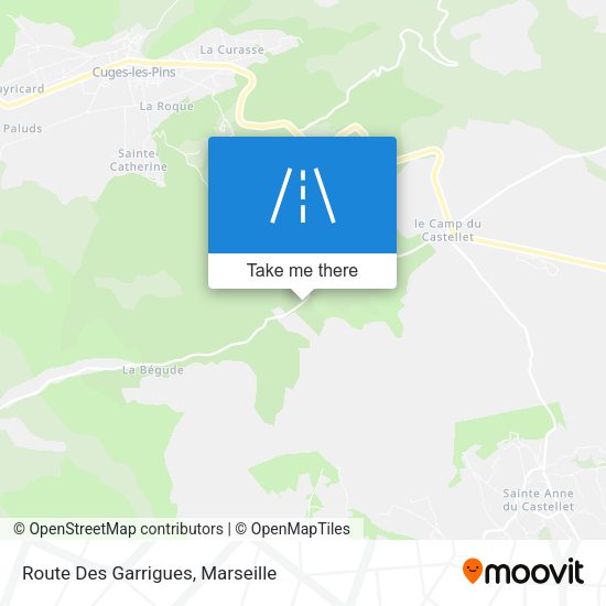 Route Des Garrigues map