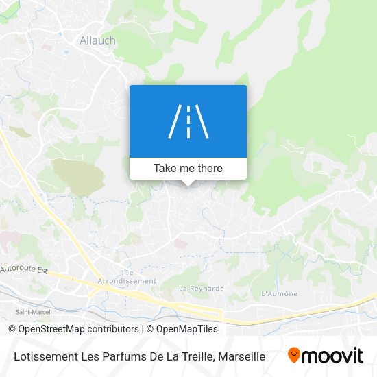 Lotissement Les Parfums De La Treille map