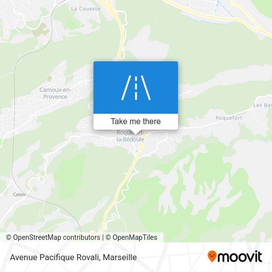 Avenue Pacifique Rovali map