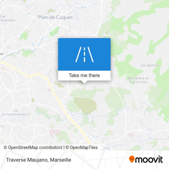 Traverse Maujano map