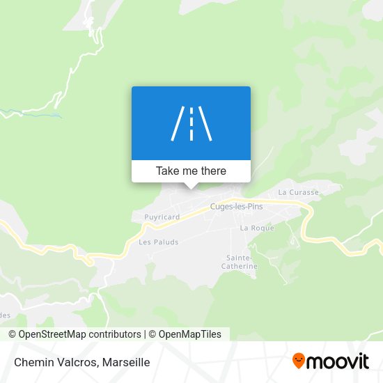 Chemin Valcros map