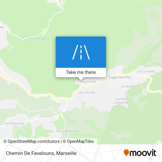 Chemin De Favelouns map
