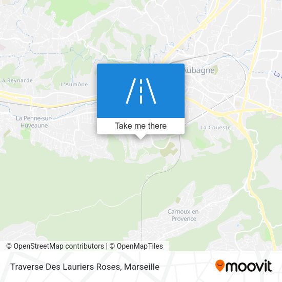 Traverse Des Lauriers Roses map