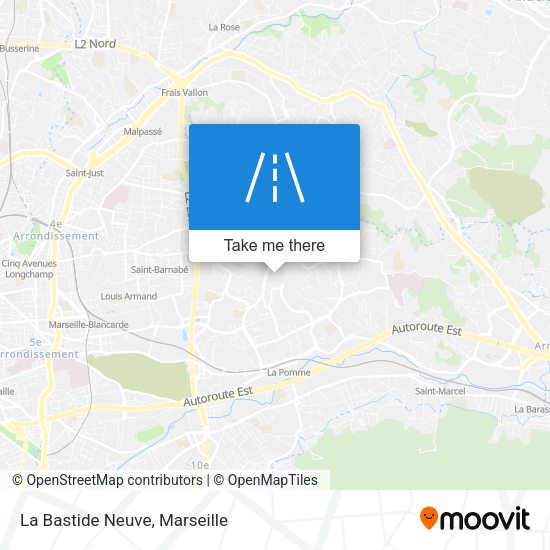La Bastide Neuve map