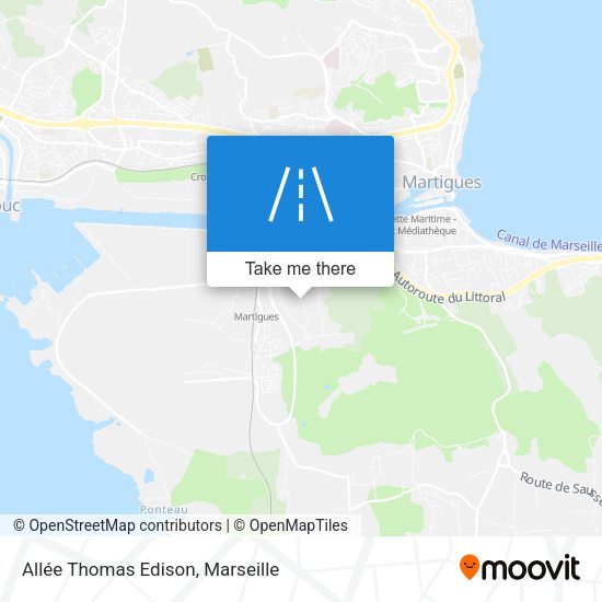 Allée Thomas Edison map