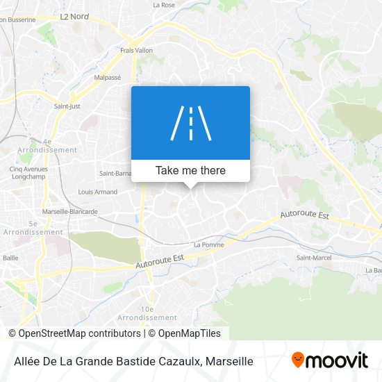 Allée De La Grande Bastide Cazaulx map