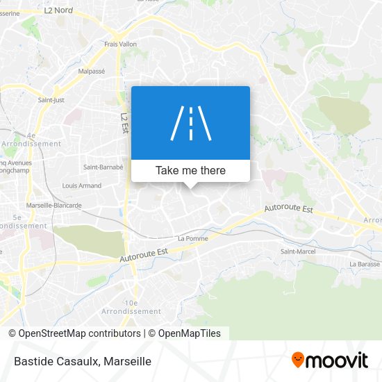Bastide Casaulx map