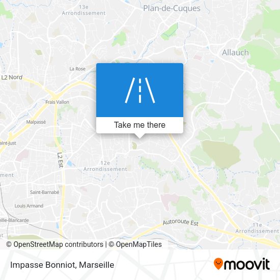 Impasse Bonniot map