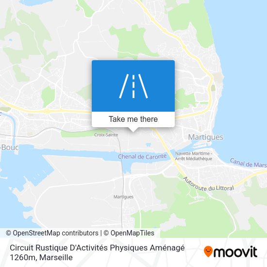 Circuit Rustique D'Activités Physiques Aménagé 1260m map