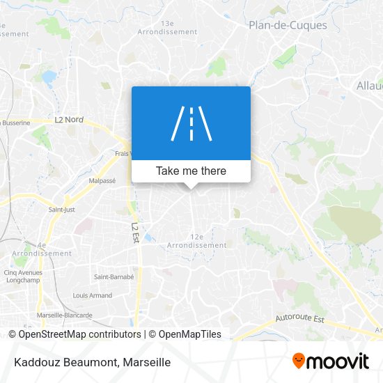 Kaddouz Beaumont map